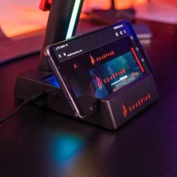 SUREFIRE Vinson N1 Dual Gaming RGB Headset Stand, Sort