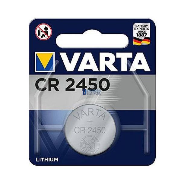 CR2450 3V Lithium knapcelle Varta