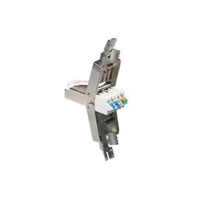 RJ45 plug Cat6A, tool-less, metal (Skrmet)