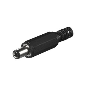 Loddebar DC stik, Han, 2.5x5.5x13mm i Sort