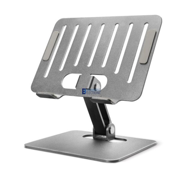 Mobilize Foldbar Aluminium Tabletstander S�lv &ndash; Justerbar Holder til Tablet