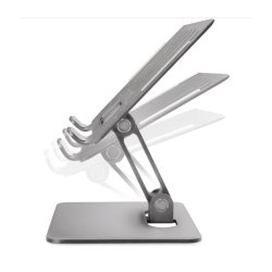 Mobilize Foldbar Aluminium Tabletstander S�lv &ndash; Justerbar Holder til Tablet