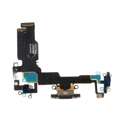 iPhone 15, Ladestik flex i Sort