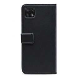 Samsung Galaxy A22 5G Ldercase til kreditkort i Sort