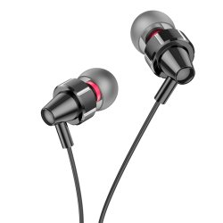 Hoco M90 USB-C earphones med mikrofon (Sort)