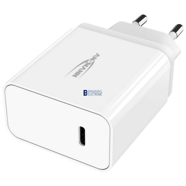 3A, USB-C oplader, 30 W, Hvid (Ansmann)