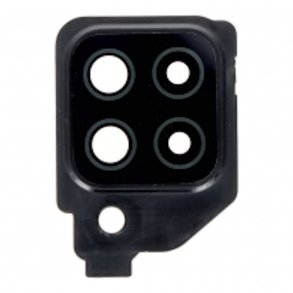 Samsung A22 4G, Glas foran bagkamera med ramme i Sort