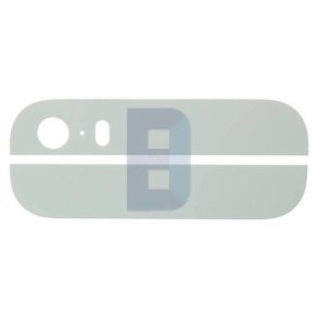 iPhone 5S Top og bund glas p bagcover i Hvid
