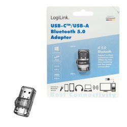 USB-C/USB-A Bluetooth V5.0 Dongle (Dual connectors)