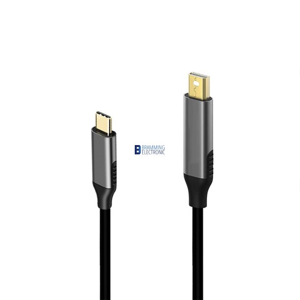 USB-C han - Mini DisplayPort han, 1.8m i Sort