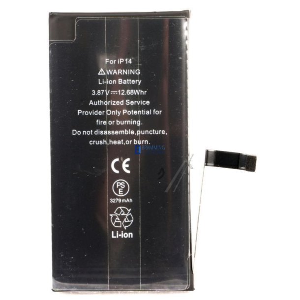 iPhone 14, batteri A2863 - 3279 mAh diagnosable kompatibel