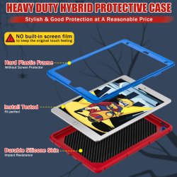 iPad 7 / iPad 8 / iPad 9, Shock Proof cover (Spider-man) i Bl