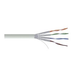 F/FTP folieskrmet inst.kabel, Cat6a, LSZH, 500MHz, Delta-certificeret, hvid - Meter salg