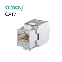Cat7 Keystone, tool-less, metal (Skrmet)