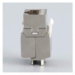 Cat7 Keystone, tool-less, metal (Skrmet)