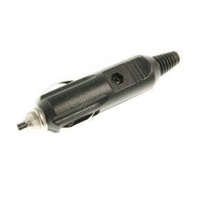 Cigaret tnder stik - 12V stik, Han, Sort