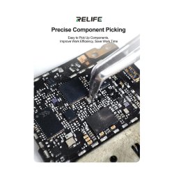 Pincet med buet spids 80gr. - Rustfri stl (Relife)