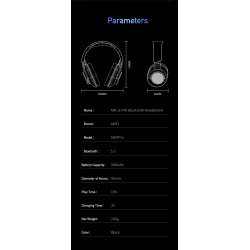 AWEI A997 Pro Bluetooth Hretelefoner m. Aktiv Stjreduktion