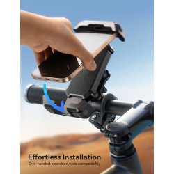 JoyRoom Shockproof telefon holder til cyklen i sort