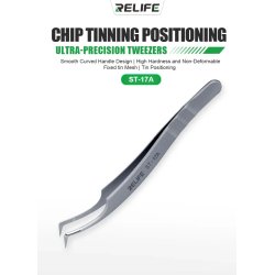 Pincet med buet spids 80gr. - Rustfri stl (Relife)