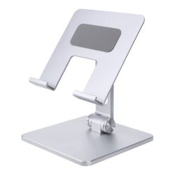 Stativ til tablet eller laptop, Non-slip, Aluminium, Slv (Mellem)