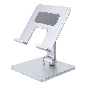 Stativ til tablet eller laptop, Non-slip, Aluminium, Slv (Mellem)