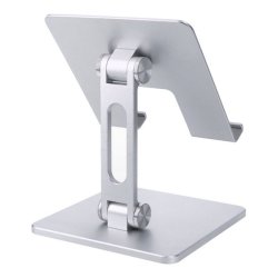 Stativ til tablet eller laptop, Non-slip, Aluminium, Slv (Mellem)