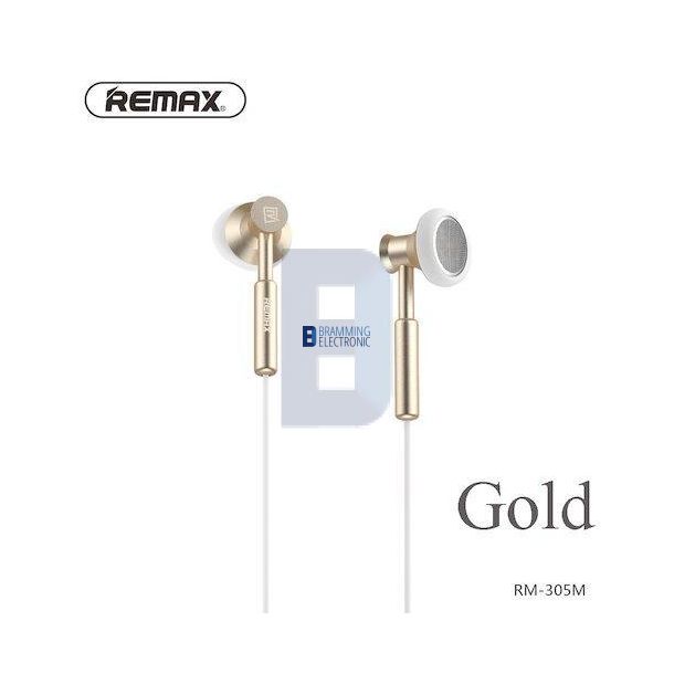 REMAX 305M In-ear Stereo Headset i Guld