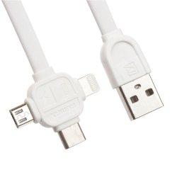 Remax Lesu 3i1 Kabel i Hvid