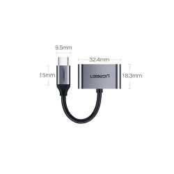 UGREEN USB-C til 3,5 mm lydadapter