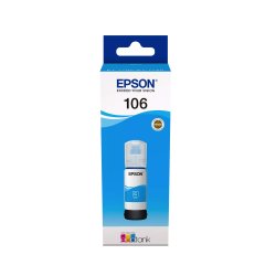  Epson 106 EcoTank Cyan Bl�kflaske 70ml &ndash; Original C13T00R240 