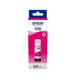 Epson 106 EcoTank Magenta Bl�kflaske 70ml &ndash; Original C13T00R340