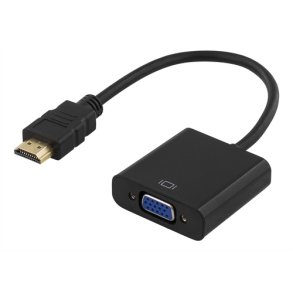 HDMI til VGA og lyd-adapter