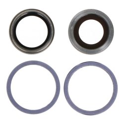 iPhone 12/12 Mini, Bagkamera glas med ramme i Lilla