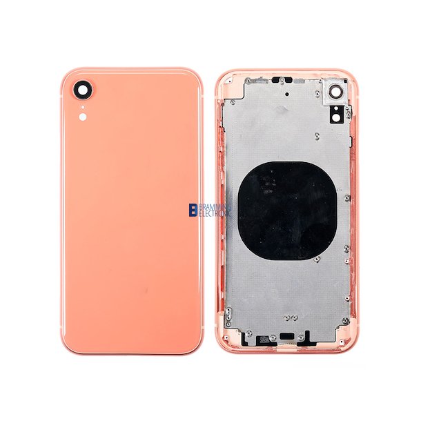 iPhone XR Bagside med ramme i Koral
