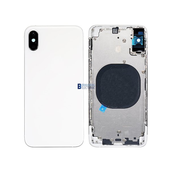 iPhone XS Bagside med ramme i Hvid