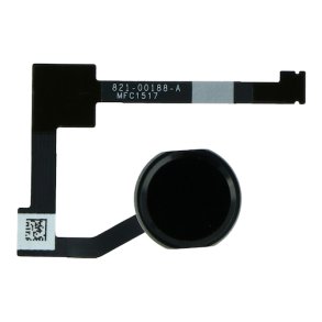 iPad Air 2 / Mini 4 Home knap komplet i Sort