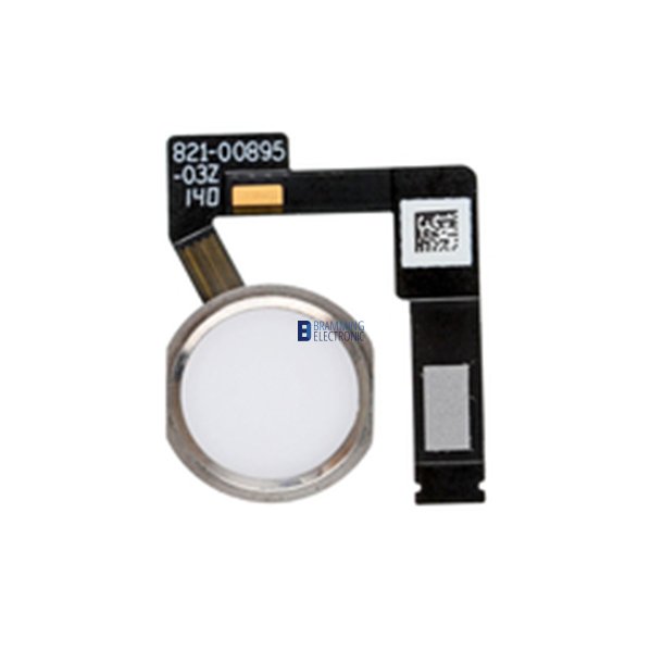 iPad Pro 10.5 / Air 3, Home knap komplet i Hvid/Slv