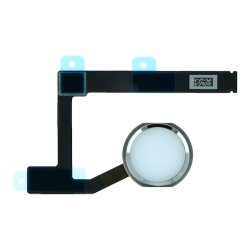 iPad Mini 5 Home knap komplet i Hvid/Slv