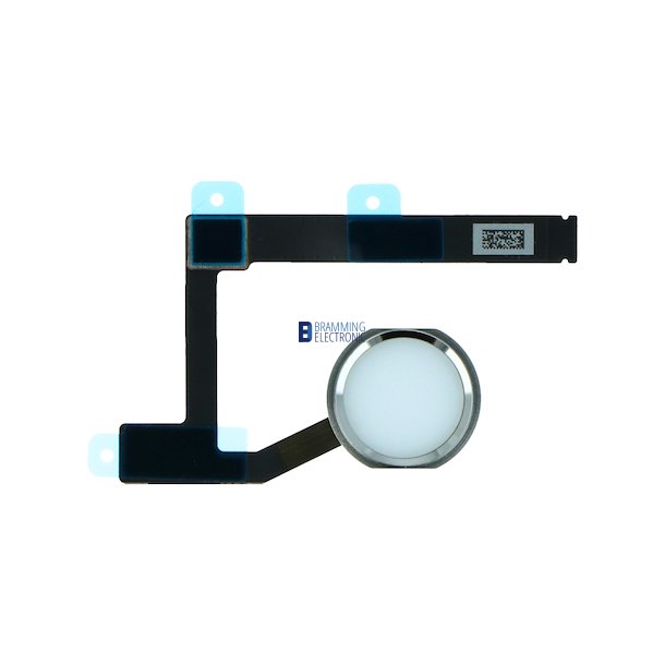 iPad Mini 5 Home knap komplet i Hvid/Slv