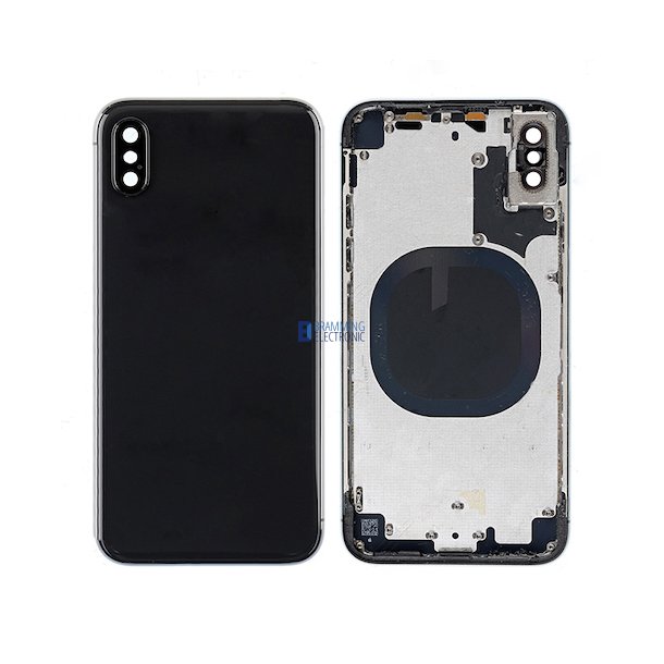 iPhone X Bagside med ramme i Sort