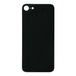 iPhone SE 2020 / 2022 Bagglas i Sort (Large Hole) uden logo