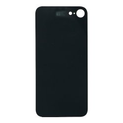 iPhone SE 2020 / 2022 Bagglas i Sort (Large Hole) uden logo