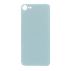 iPhone SE 2020 / 2022 Bagglas i Hvid (Large Hole)