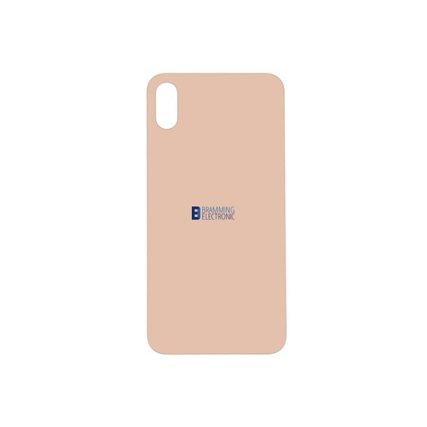 iPhone XS, Bagglas i Guld (LARGE HOLE)