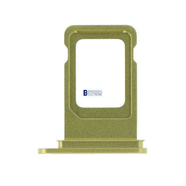 iPhone 11, Simkort bakke i Gul