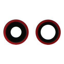 iPhone 11 Bagkamera glas med ramme i Rd