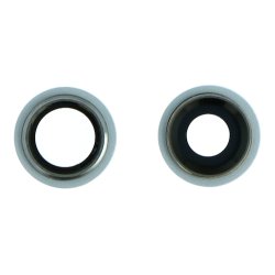 iPhone 11 Bagkamera glas med ramme i Hvid