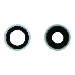 iPhone 11 Bagkamera glas med ramme i Hvid