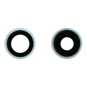 iPhone 11 Bagkamera glas med ramme i Hvid